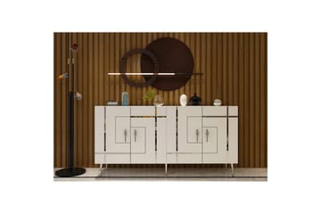 Safiya Konsollbord 150 cm - Hvit/Sølv - Møbler - Bord - Avlastningsbord & sidobord - Konsollbord & gangbord