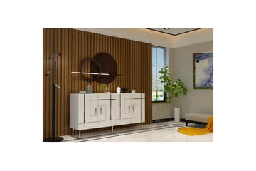 Safiya Konsollbord 150 cm - Hvit/Sølv - Møbler - Bord - Avlastningsbord & sidobord - Konsollbord & gangbord