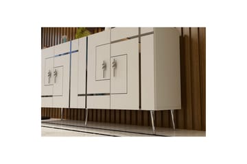 Safiya Konsollbord 150 cm - Hvit/Sølv - Møbler - Bord - Avlastningsbord & sidobord - Konsollbord & gangbord
