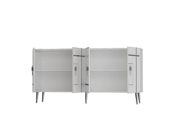 Safiya Konsollbord 150 cm - Hvit/Sølv - Møbler - Bord - Avlastningsbord & sidobord - Konsollbord & gangbord