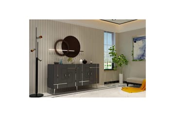 Safiya Konsollbord 150 cm - Sølv/Antrasitt - Møbler - Bord - Avlastningsbord & sidobord - Konsollbord & gangbord