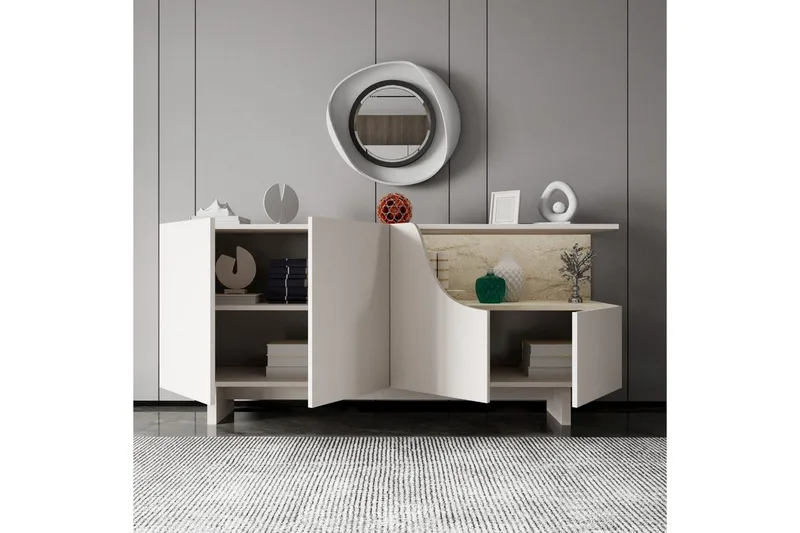 Safiya Konsollbord 180 cm - Beige - Møbler - Bord - Avlastningsbord & sidobord - Konsollbord & gangbord