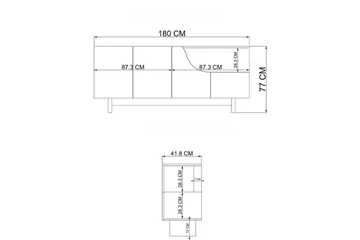 Safiya Konsollbord 180 cm - Beige - Møbler - Bord - Avlastningsbord & sidobord - Konsollbord & gangbord