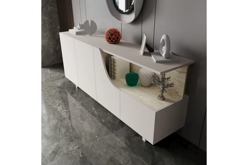 Safiya Konsollbord 180 cm - Beige - Møbler - Bord - Avlastningsbord & sidobord - Konsollbord & gangbord