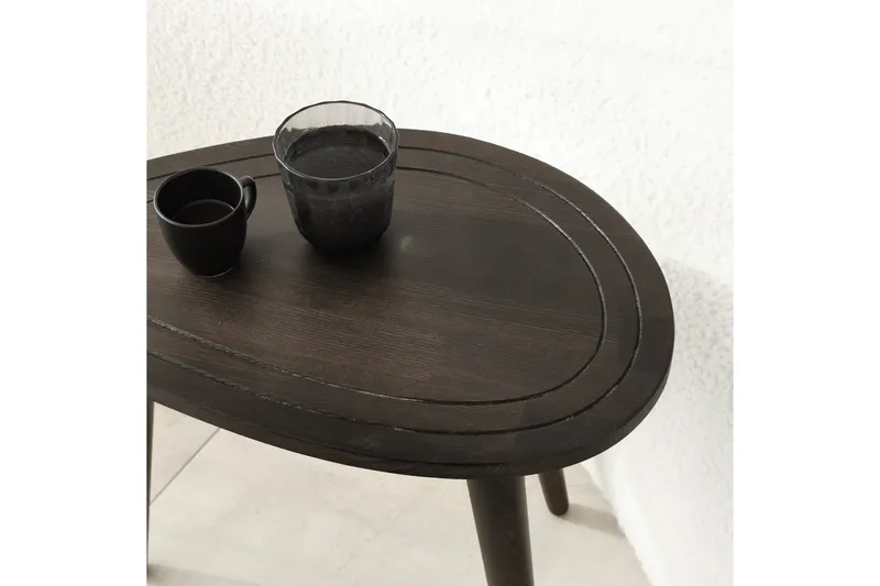 Saldus Settbord - Antrasitt - Møbler - Bord - Avlastningsbord & sidobord - Settbord