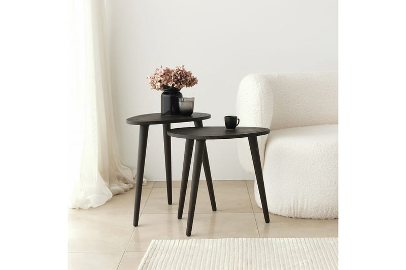 Saldus Settbord - Antrasitt - Møbler - Bord - Avlastningsbord & sidobord - Settbord