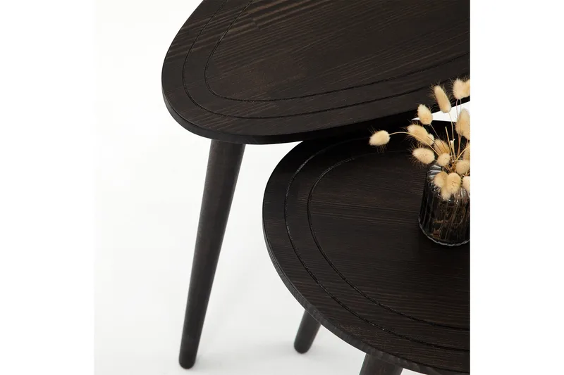 Saldus Settbord - Antrasitt - Møbler - Bord - Avlastningsbord & sidobord - Settbord