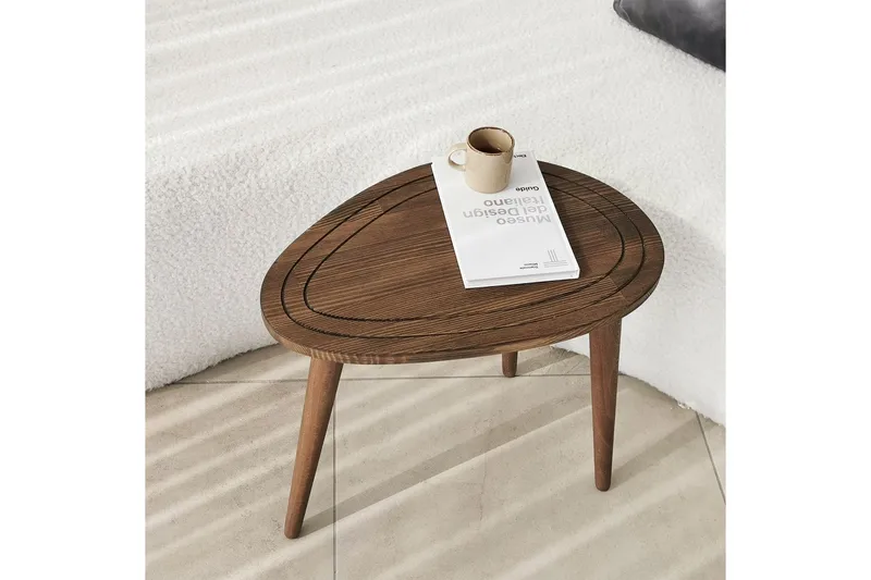 Saldus Settbord - Valnøtt - Møbler - Bord - Avlastningsbord & sidobord - Settbord