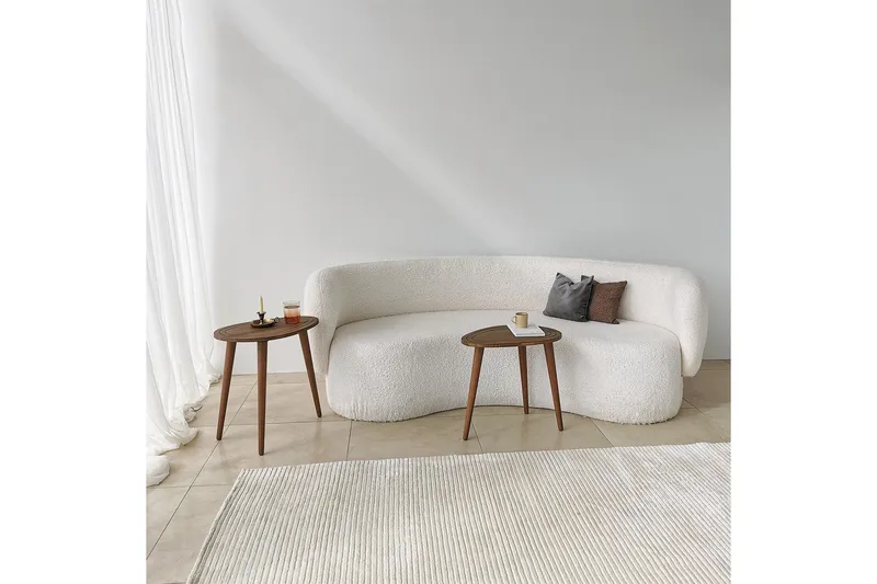 Saldus Settbord - Valnøtt - Møbler - Bord - Avlastningsbord & sidobord - Settbord