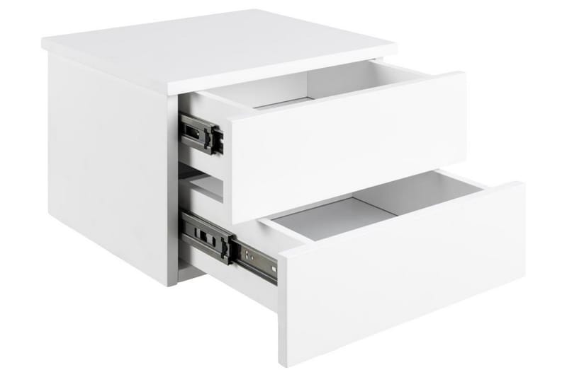 Salmani Nattbord 32 cm - Hvit - Møbler - Bord - Avlastningsbord & sidobord - Sengebord & nattbord