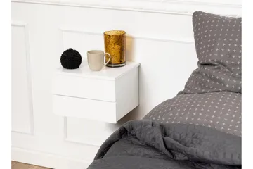 Salmani Nattbord 32 cm - Hvit - Møbler - Bord - Avlastningsbord & sidobord - Sengebord & nattbord