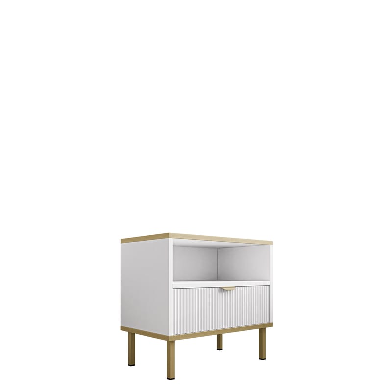 Salmor Nattbord 50 cm, Hvit