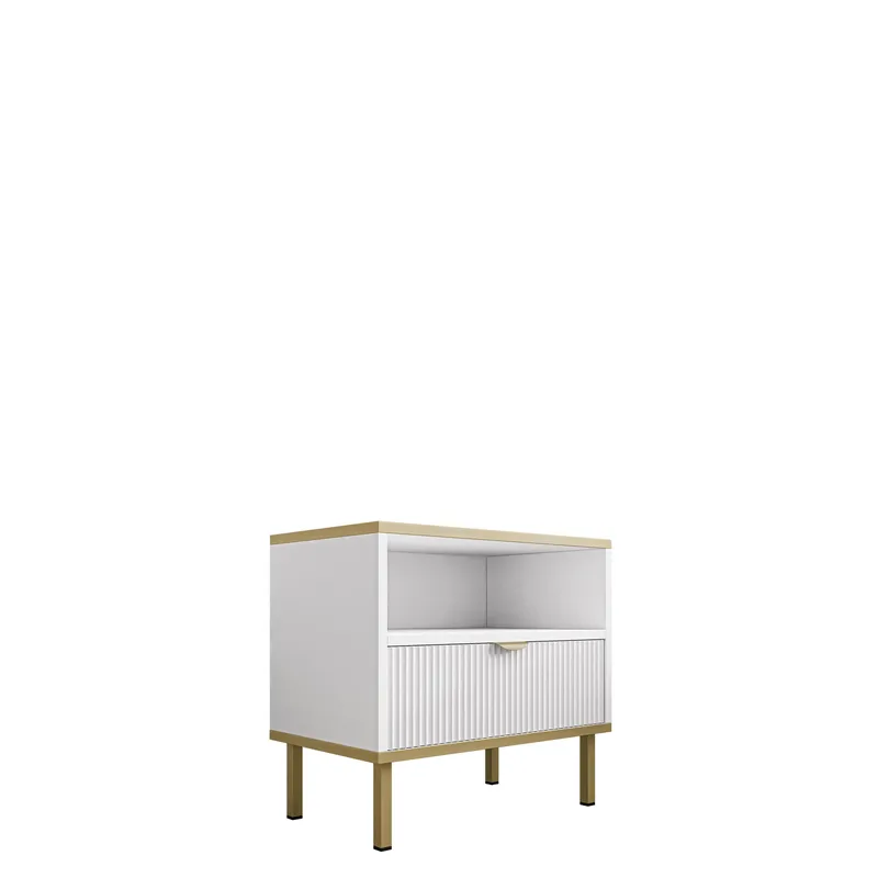 Salmor Nattbord 50 cm, Hvit