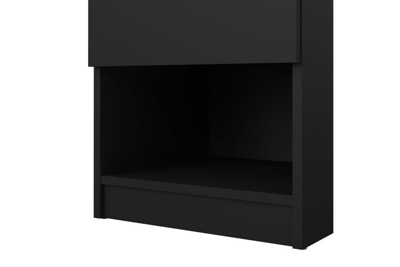 Salomns Kvadratisk Nattbord 40,4 cm i Malt Tre med Skuffer - Svart - Møbler - Bord - Avlastningsbord & sidobord - Sengebord & nattbord