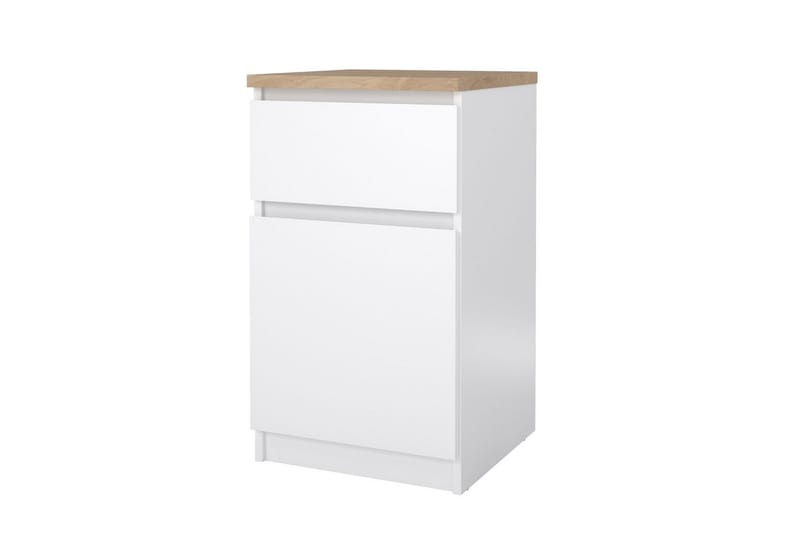 Salomns Nattbord 40 cm - Hvit - Møbler - Bord - Avlastningsbord & sidobord - Sengebord & nattbord