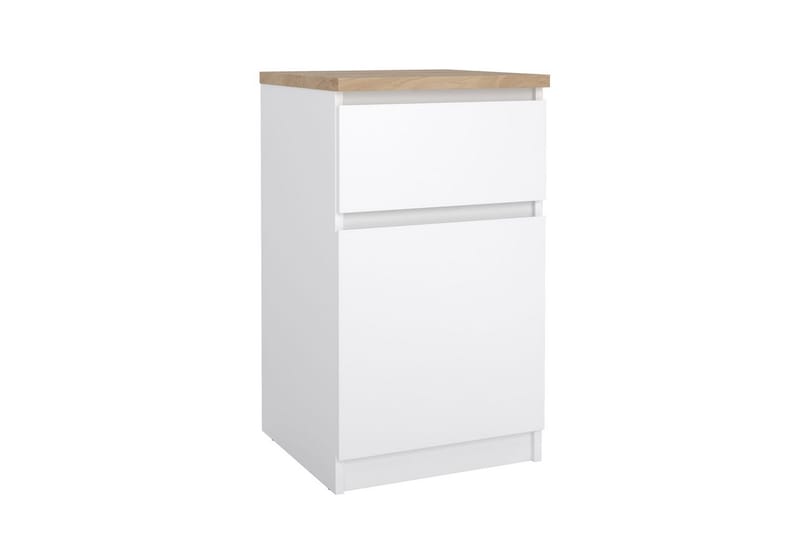 Salomns Nattbord 40 cm - Hvit - Møbler - Bord - Avlastningsbord & sidobord - Sengebord & nattbord