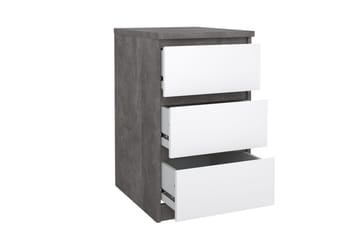 Salomns Nattbord 40 cm - Hvit - Møbler - Bord - Avlastningsbord & sidobord - Sengebord & nattbord