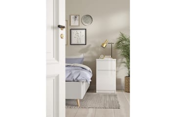 Salomns Nattbord 40 cm - Hvit - Møbler - Bord - Avlastningsbord & sidobord - Sengebord & nattbord