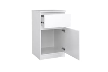 Salomns Nattbord 40 cm - Hvit - Møbler - Bord - Avlastningsbord & sidobord - Sengebord & nattbord
