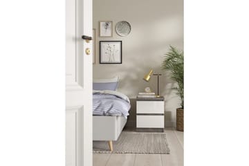 Salomns Nattbord 40 cm - Natur/Hvit - Møbler - Bord - Avlastningsbord & sidobord - Sengebord & nattbord