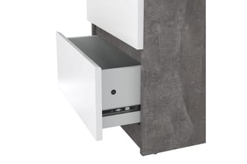 Salomns Nattbord 40 cm - Natur/Hvit - Møbler - Bord - Avlastningsbord & sidobord - Sengebord & nattbord