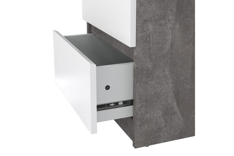 Salomns Nattbord 40 cm - Natur/Hvit - Møbler - Bord - Avlastningsbord & sidobord - Sengebord & nattbord