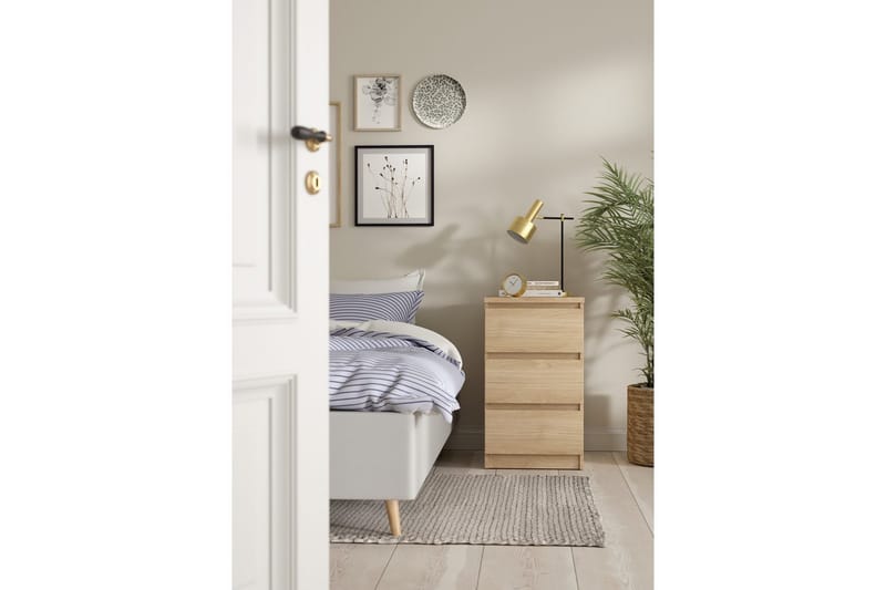 Salomns Nattbord 40 cm - Rødfarget tre - Møbler - Bord - Avlastningsbord & sidobord - Sengebord & nattbord