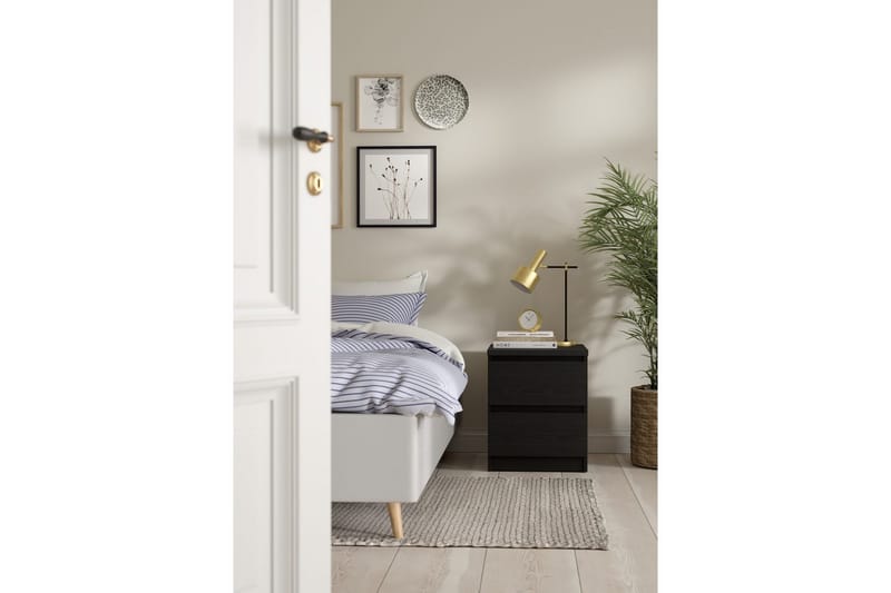 Salomns Nattbord 40 cm - Svart - Møbler - Bord - Avlastningsbord & sidobord - Sengebord & nattbord