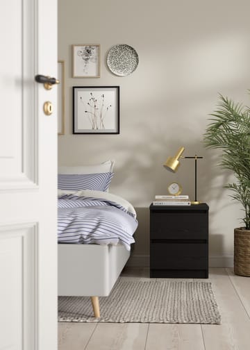 Salomns Nattbord med 2 skuffer 40x50x50 cm - Møbler - Bord - Avlastningsbord & sidobord - Sengebord & nattbord