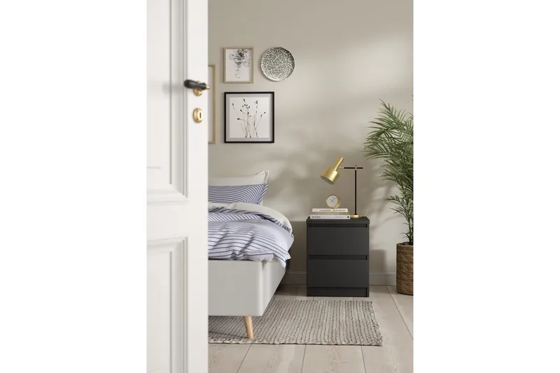 Salomns Sengebord 40,4 cm - Grå - Møbler - Bord - Avlastningsbord & sidobord - Sengebord & nattbord