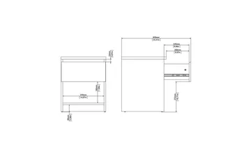 Salomns Sengebord 40,4 cm - Svart - Møbler - Bord - Avlastningsbord & sidobord - Sengebord & nattbord