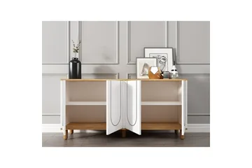 Salven Konsollbord 150 cm - Eik/Hvit - Møbler - Bord - Avlastningsbord & sidobord - Konsollbord & gangbord