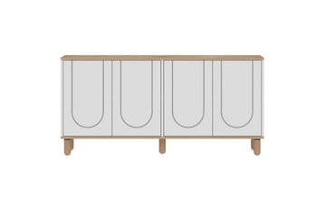 Salven Konsollbord 150 cm - Eik/Hvit - Møbler - Bord - Avlastningsbord & sidobord - Konsollbord & gangbord