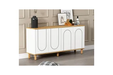 Salven Konsollbord 150 cm - Eik/Hvit - Møbler - Bord - Avlastningsbord & sidobord - Konsollbord & gangbord