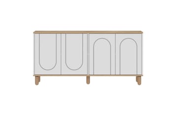 Salven Konsollbord 150 cm - Eik/Hvit - Møbler - Bord - Avlastningsbord & sidobord - Konsollbord & gangbord