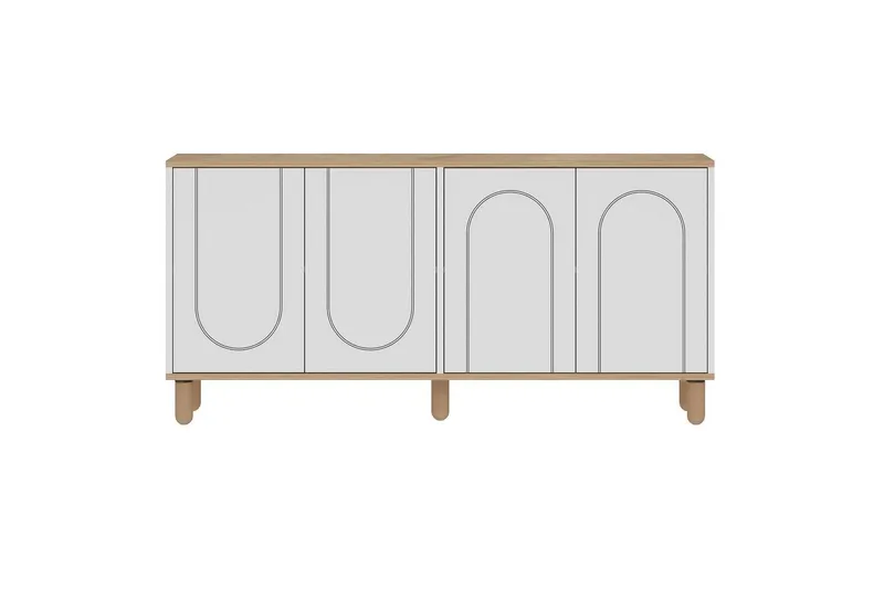 Salven Konsollbord 150 cm, Eik/Hvit