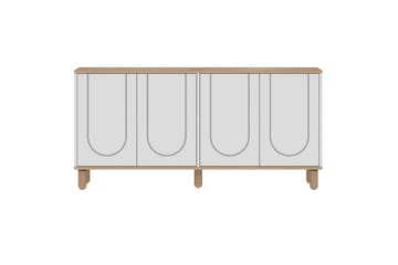 Salven Konsollbord 150 cm - Eik/Hvit - Møbler - Bord - Avlastningsbord & sidobord - Konsollbord & gangbord