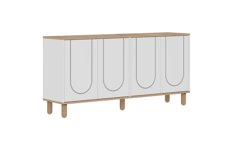 Salven Konsollbord 150 cm - Eik/Hvit - Møbler - Bord - Avlastningsbord & sidobord - Konsollbord & gangbord