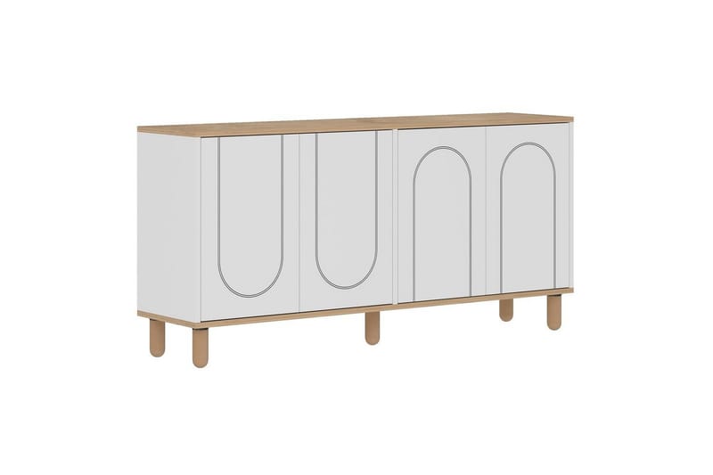 Salven Konsollbord 150 cm - Eik/Hvit - Møbler - Bord - Avlastningsbord & sidobord - Konsollbord & gangbord