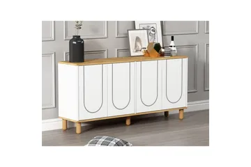 Salven Konsollbord 150 cm - Eik/Hvit - Møbler - Bord - Avlastningsbord & sidobord - Konsollbord & gangbord