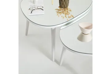 Samtens Settbord - Hvit - Møbler - Bord - Avlastningsbord & sidobord - Settbord