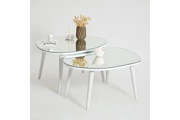 Samtens Settbord - Hvit - Møbler - Bord - Avlastningsbord & sidobord - Settbord