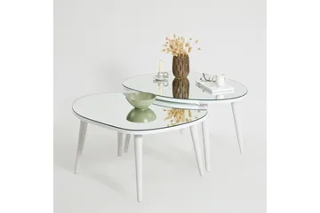 Samtens Settbord - Hvit - Møbler - Bord - Avlastningsbord & sidobord - Settbord