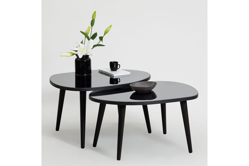 Samtens Settbord - Svart - Møbler - Bord - Avlastningsbord & sidobord - Settbord