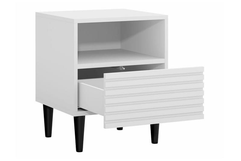 Sängbord Kintore 42 cm - Hvid - Sengebord & nattbord