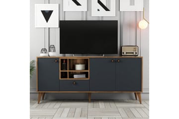 Scone Konsollbord 180 cm - Antrasitt/Valnøtt - Møbler - Bord - Avlastningsbord & sidobord - Konsollbord & gangbord