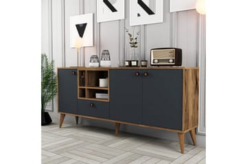 Scone Konsollbord 180 cm - Antrasitt/Valnøtt - Møbler - Bord - Avlastningsbord & sidobord - Konsollbord & gangbord
