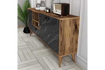 Scone Konsollbord 180 cm - Svart/Valnøtt - Møbler - Bord - Avlastningsbord & sidobord - Konsollbord & gangbord