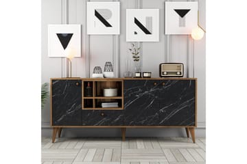 Scone Konsollbord 180 cm - Svart/Valnøtt - Møbler - Bord - Avlastningsbord & sidobord - Konsollbord & gangbord