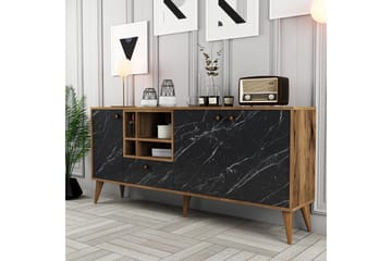 Scone Konsollbord 180 cm - Svart/Valnøtt - Møbler - Bord - Avlastningsbord & sidobord - Konsollbord & gangbord